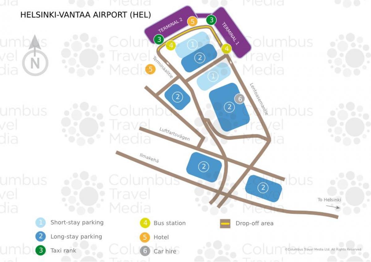 Helsinki airport terminal map