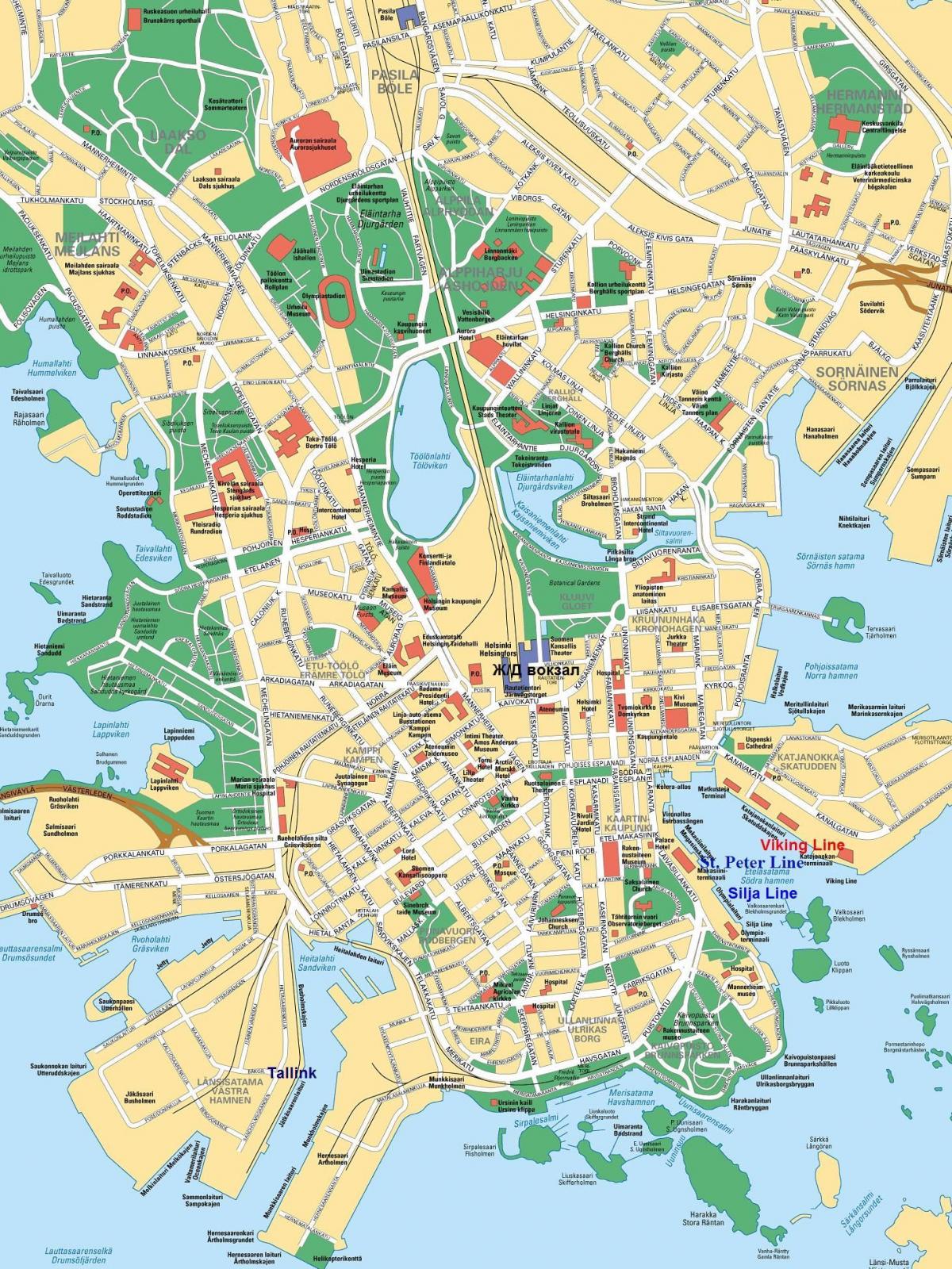 Helsinki city map